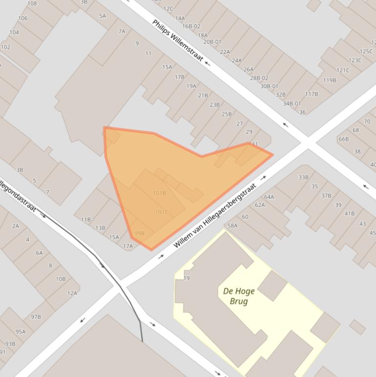 Kaart van postcodegebied 3051RE.