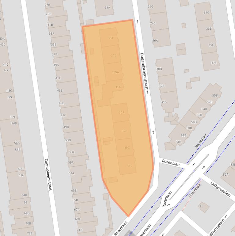 Kaart van postcodegebied 3051SC.