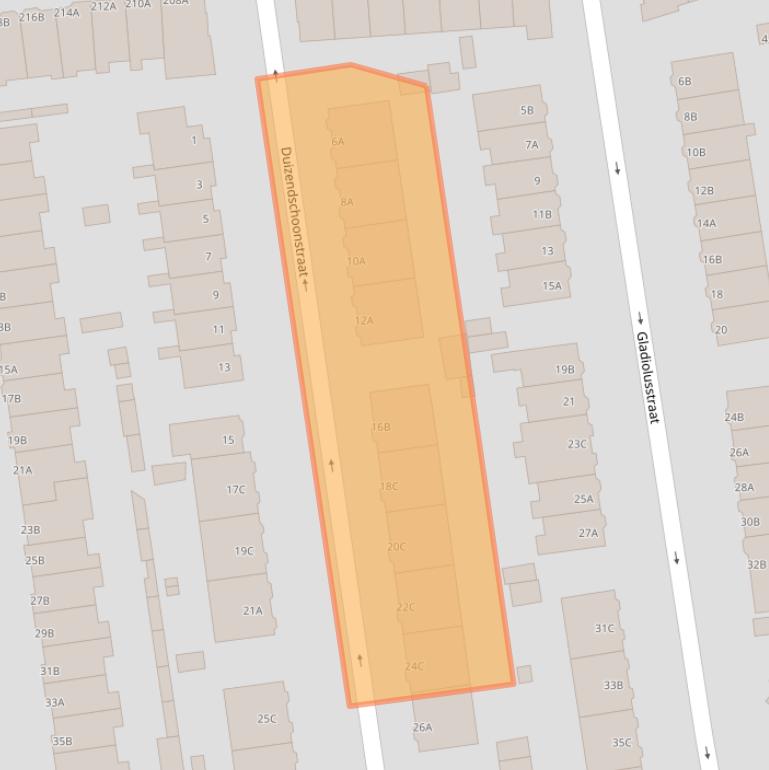 Kaart van postcodegebied 3051SE.