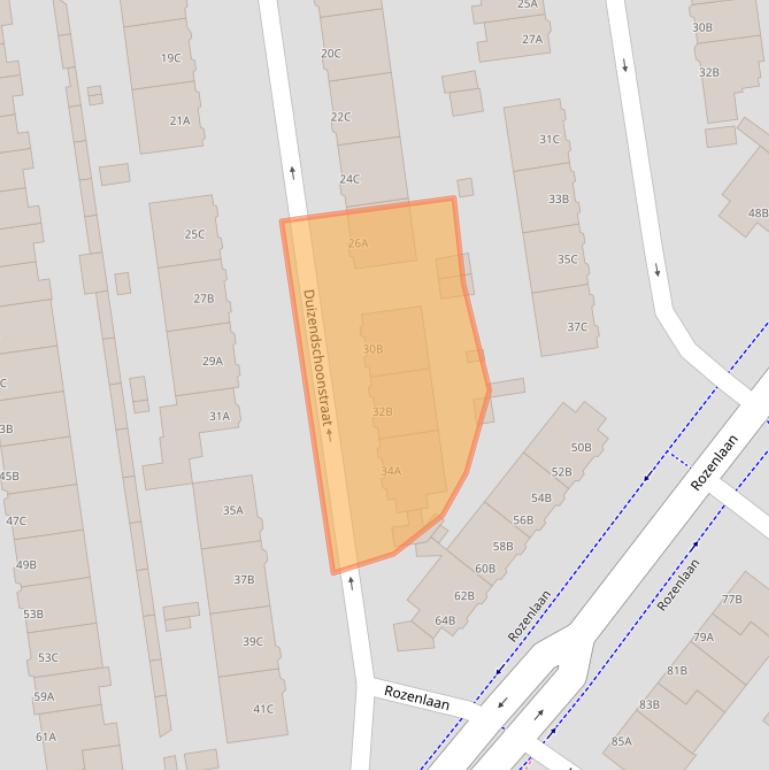 Kaart van postcodegebied 3051SG.