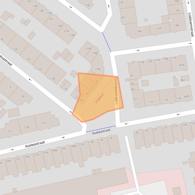 Kaart van postcodegebied 3051TK.