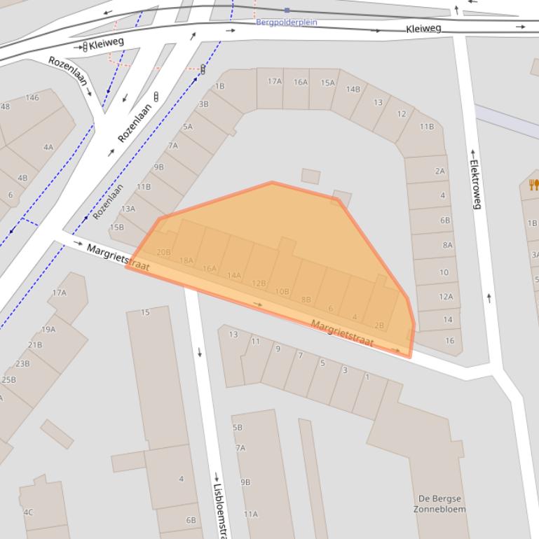 Kaart van postcodegebied 3051TW.