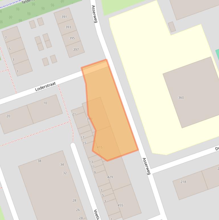 Kaart van postcodegebied 3052AB.
