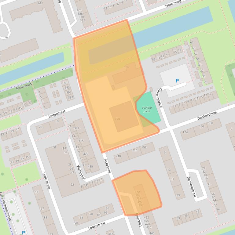 Kaart van postcodegebied 3052AJ.