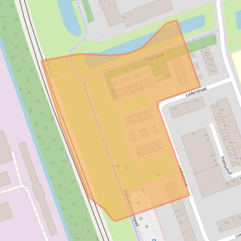Kaart van postcodegebied 3052AL.