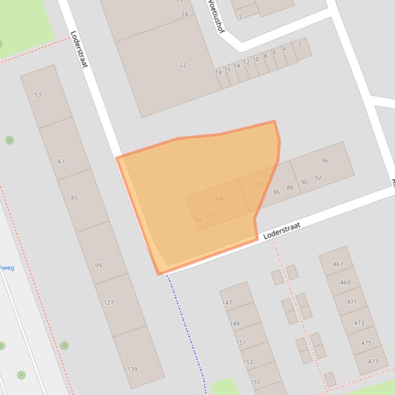 Kaart van postcodegebied 3052AS.