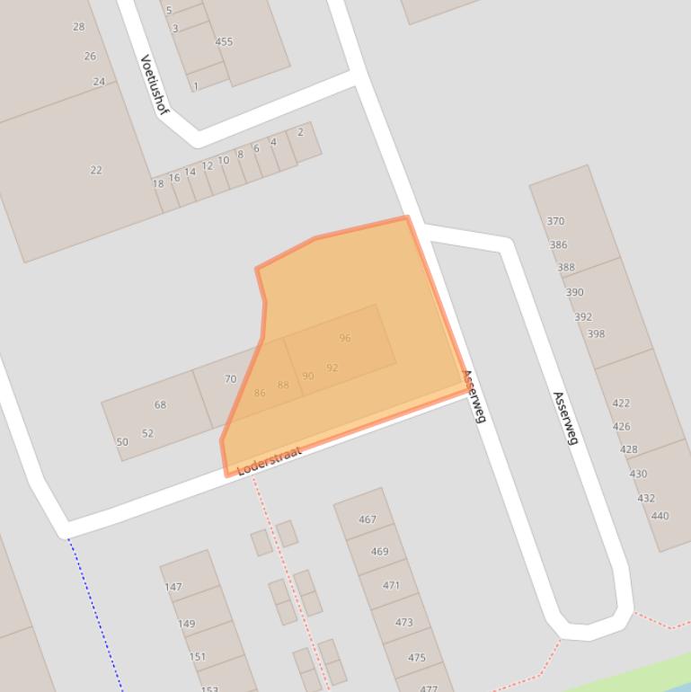 Kaart van postcodegebied 3052AT.