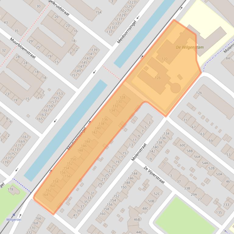 Kaart van postcodegebied 3052BT.