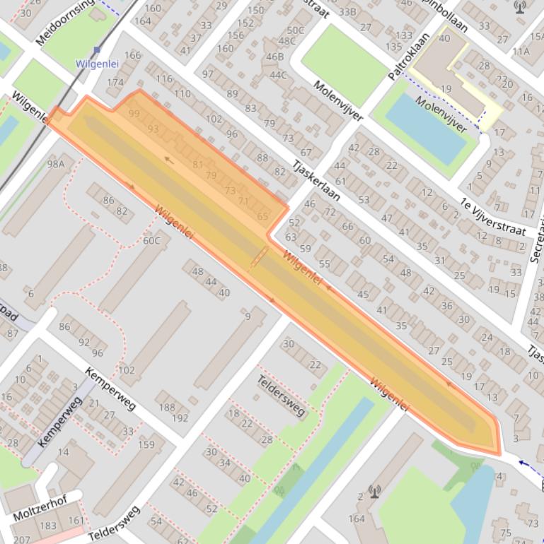 Kaart van postcodegebied 3052CC.