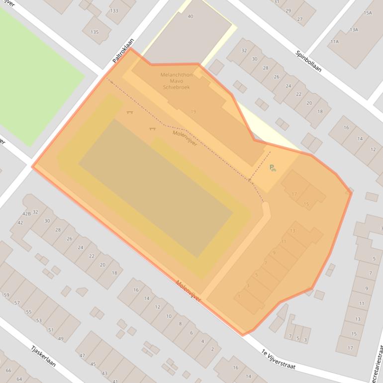 Kaart van postcodegebied 3052HA.