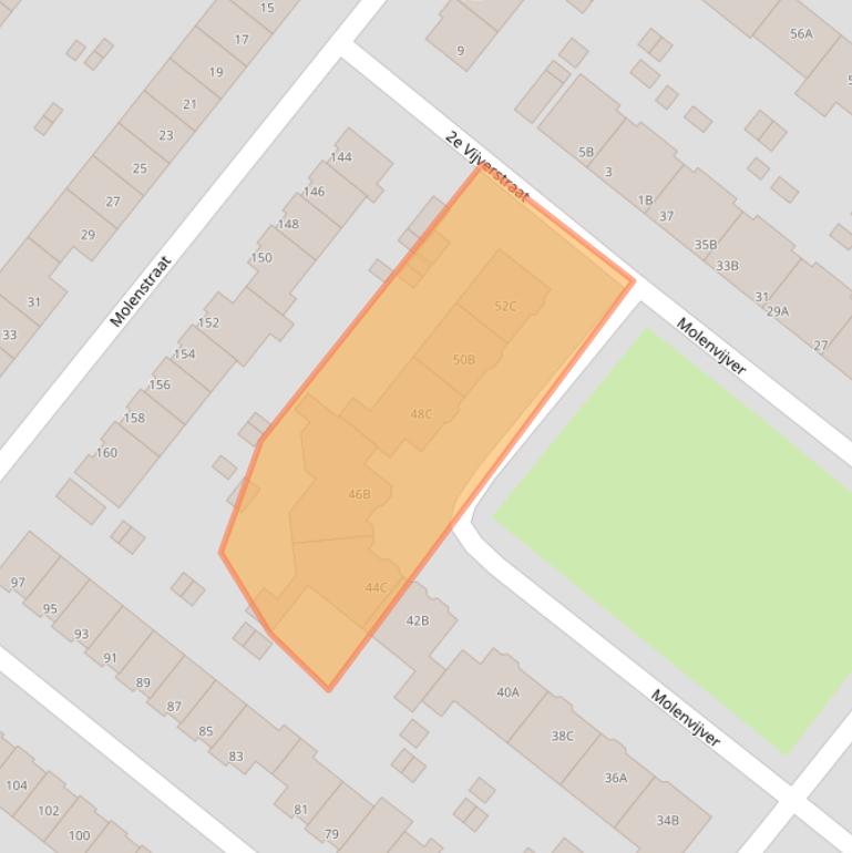 Kaart van postcodegebied 3052HE.