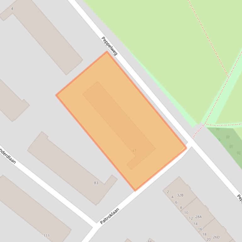 Kaart van postcodegebied 3052HG.