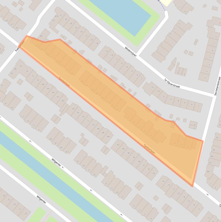 Kaart van postcodegebied 3052HM.