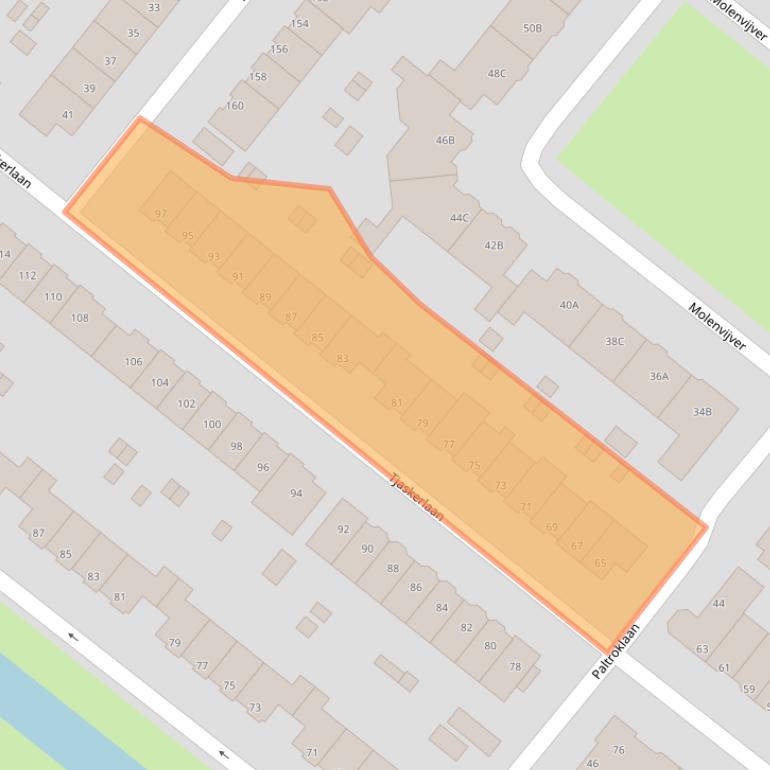 Kaart van postcodegebied 3052HN.