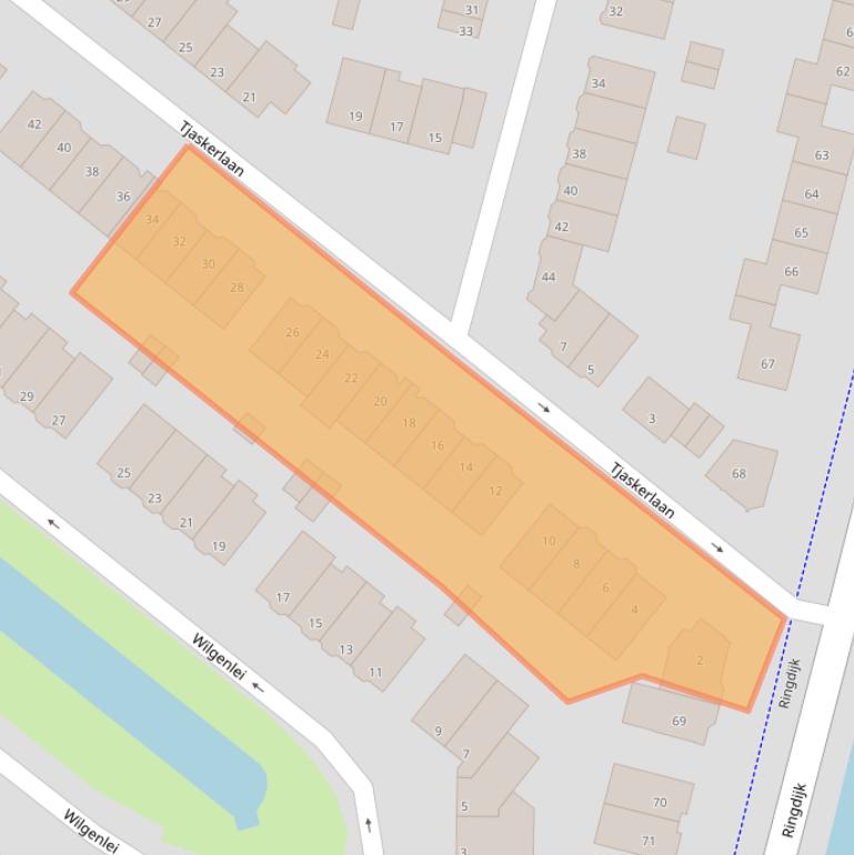 Kaart van postcodegebied 3052HP.