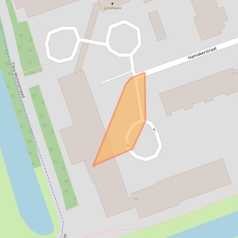 Kaart van postcodegebied 3052JJ.