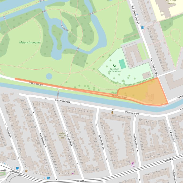 Kaart van postcodegebied 3052KN.