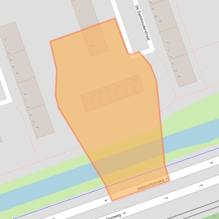 Kaart van postcodegebied 3052NH.