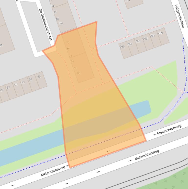 Kaart van postcodegebied 3052NK.