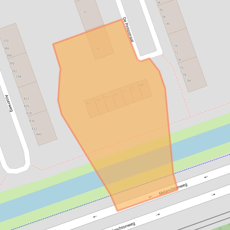 Kaart van postcodegebied 3052NM.