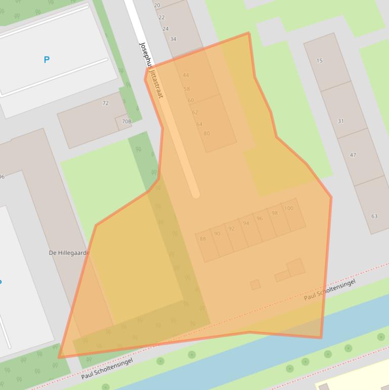 Kaart van postcodegebied 3052PS.