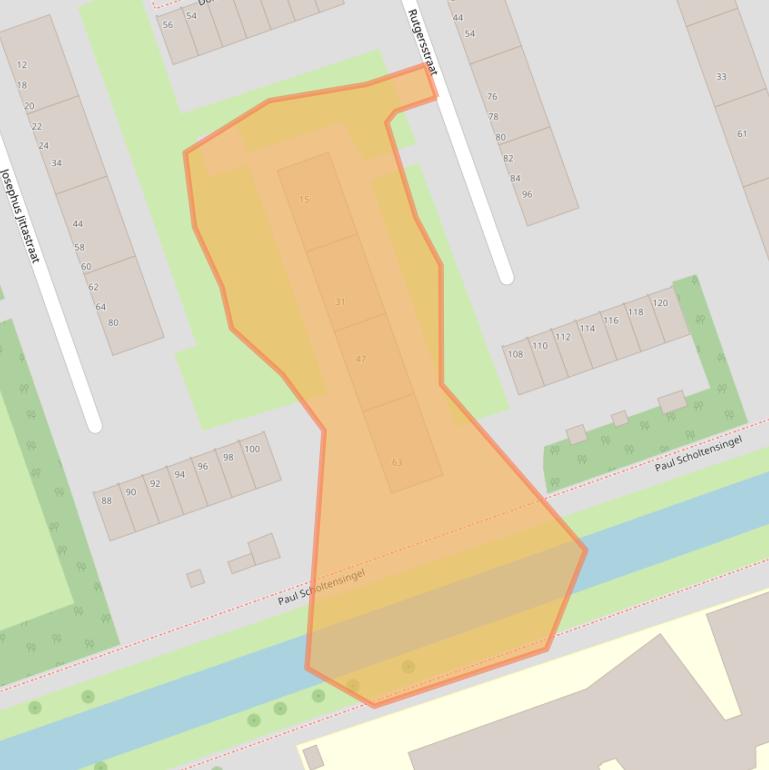 Kaart van postcodegebied 3052PT.