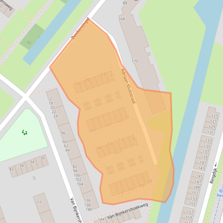 Kaart van postcodegebied 3052RA.