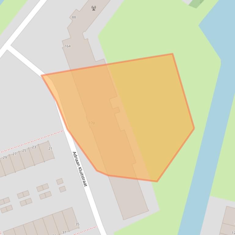 Kaart van postcodegebied 3052RJ.