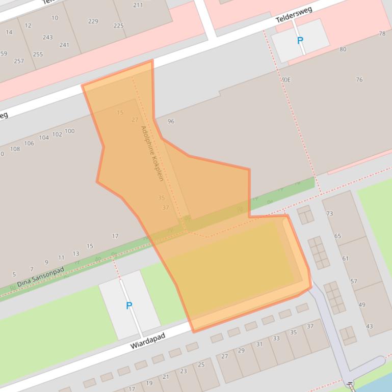Kaart van postcodegebied 3052SJ.