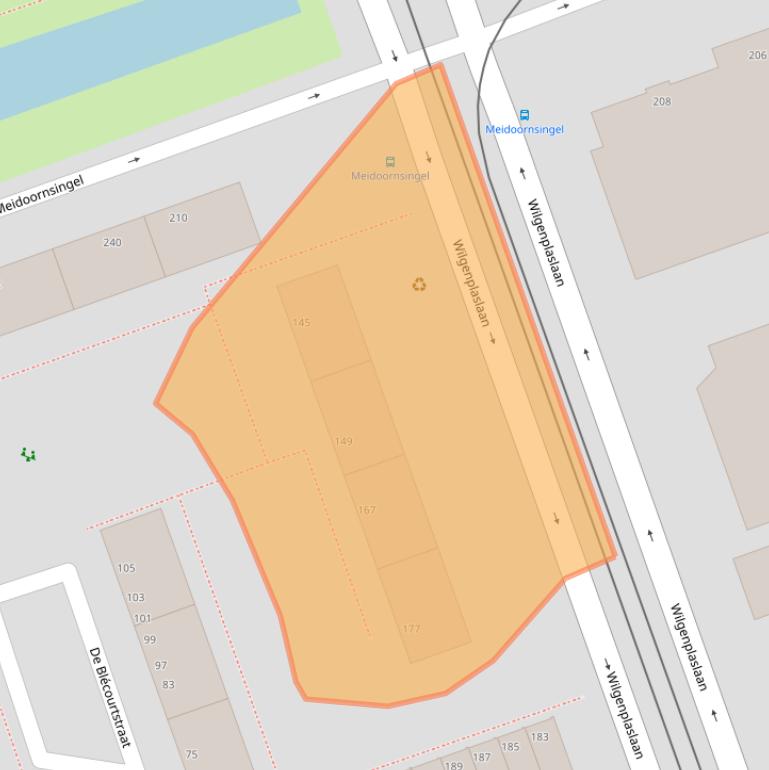 Kaart van postcodegebied 3052ST.