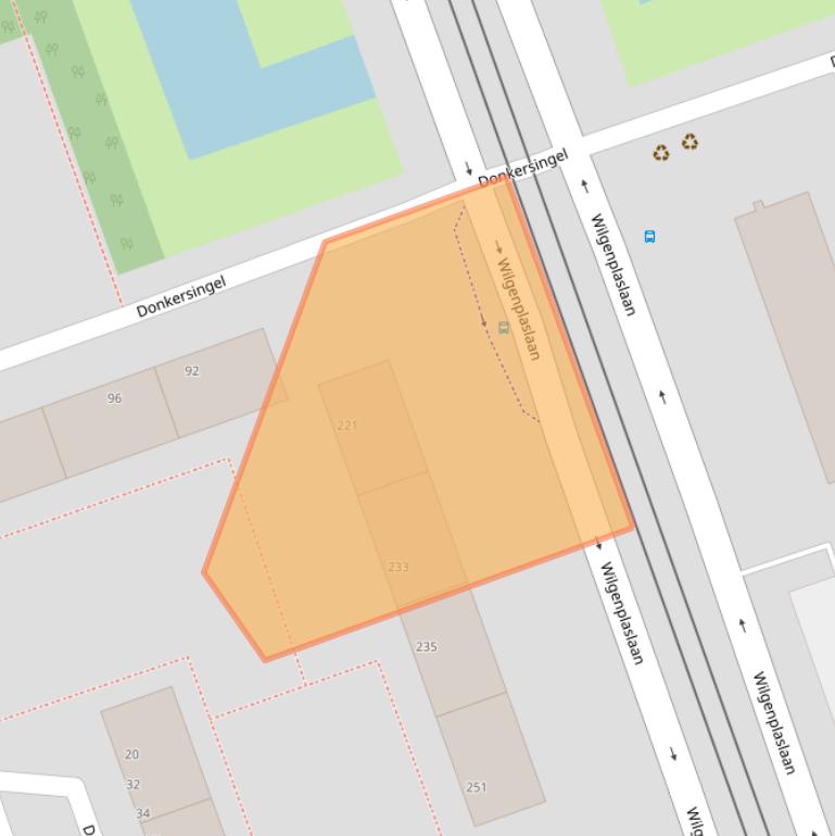 Kaart van postcodegebied 3052SW.