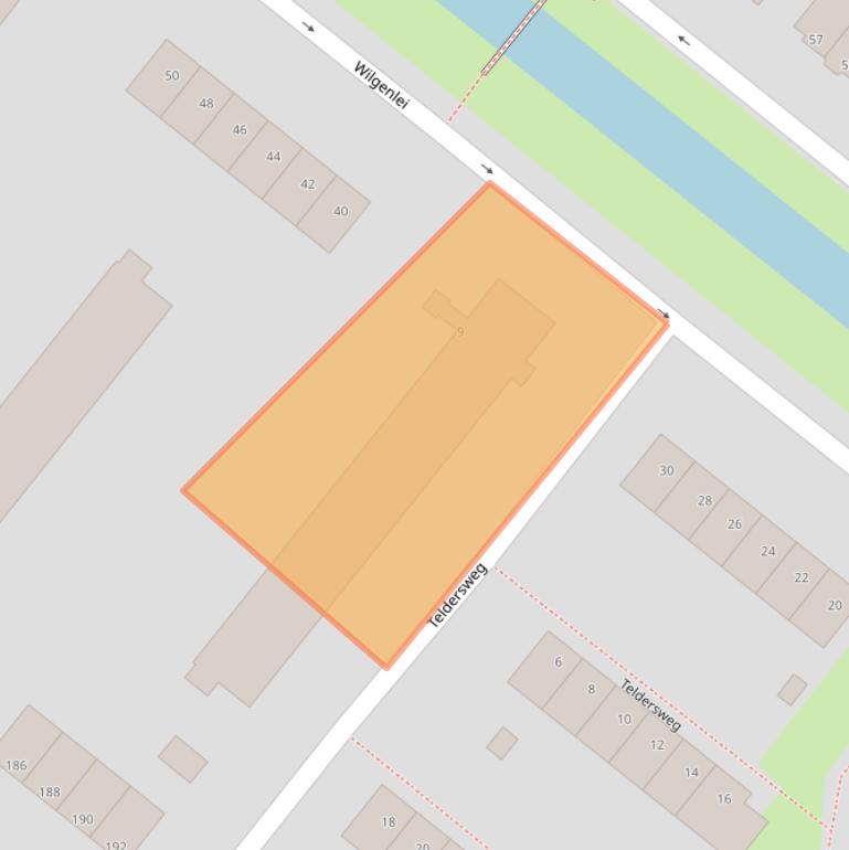 Kaart van postcodegebied 3052TB.