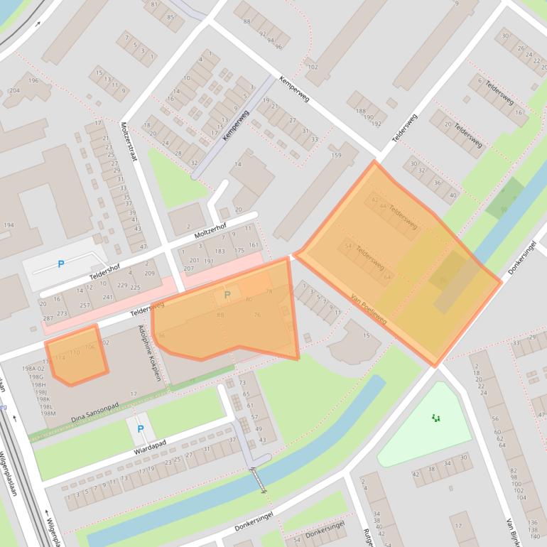 Kaart van postcodegebied 3052TL.