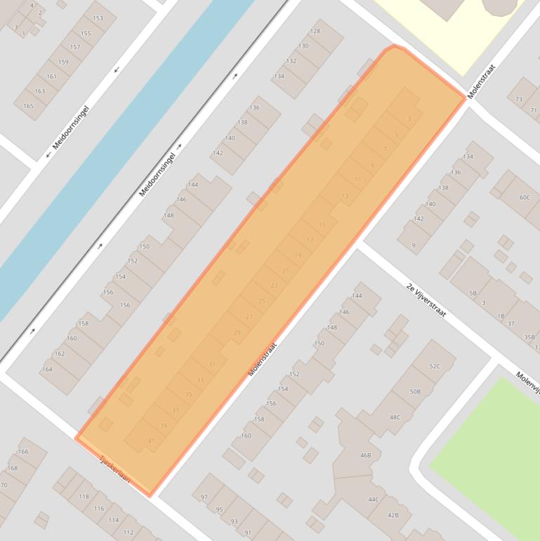 Kaart van postcodegebied 3052XC.