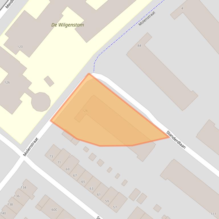 Kaart van postcodegebied 3052XG.