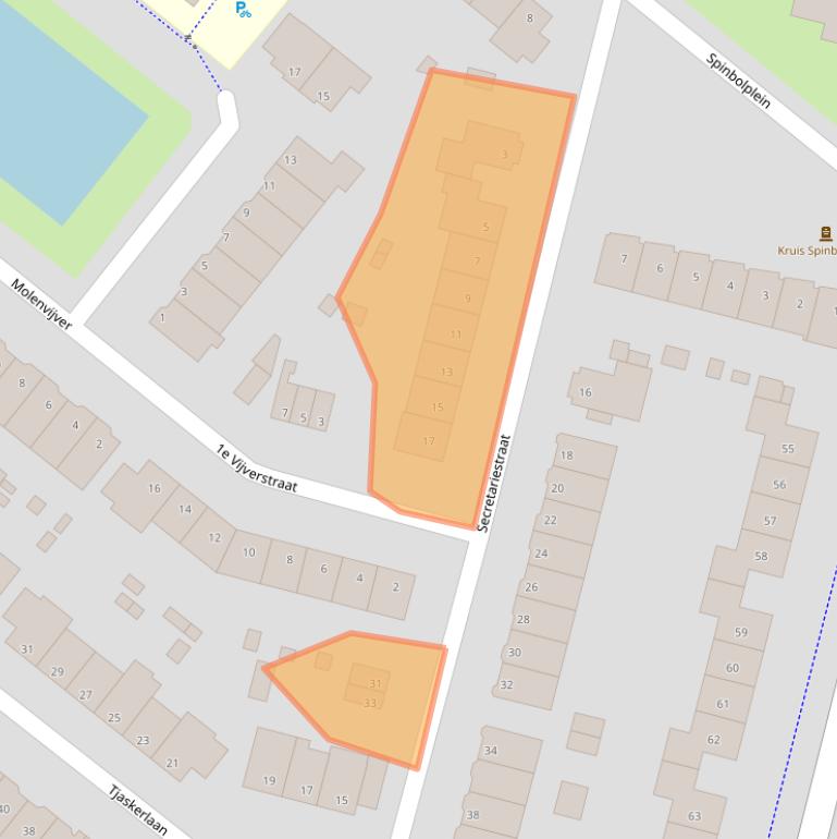 Kaart van postcodegebied 3052XK.