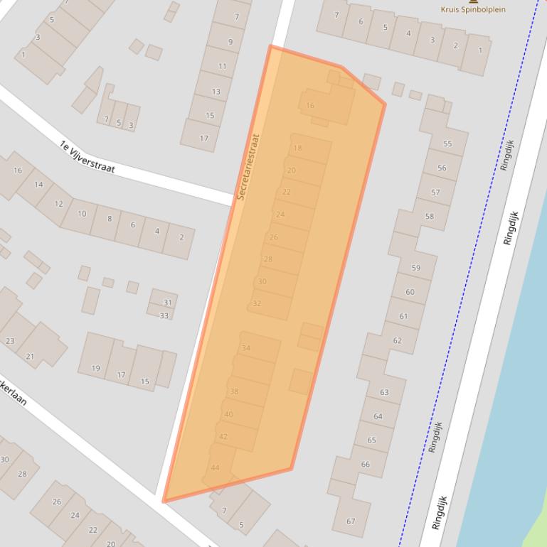 Kaart van postcodegebied 3052XL.