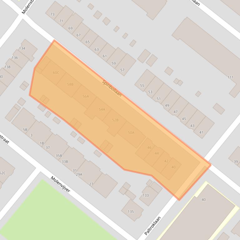 Kaart van postcodegebied 3052XR.