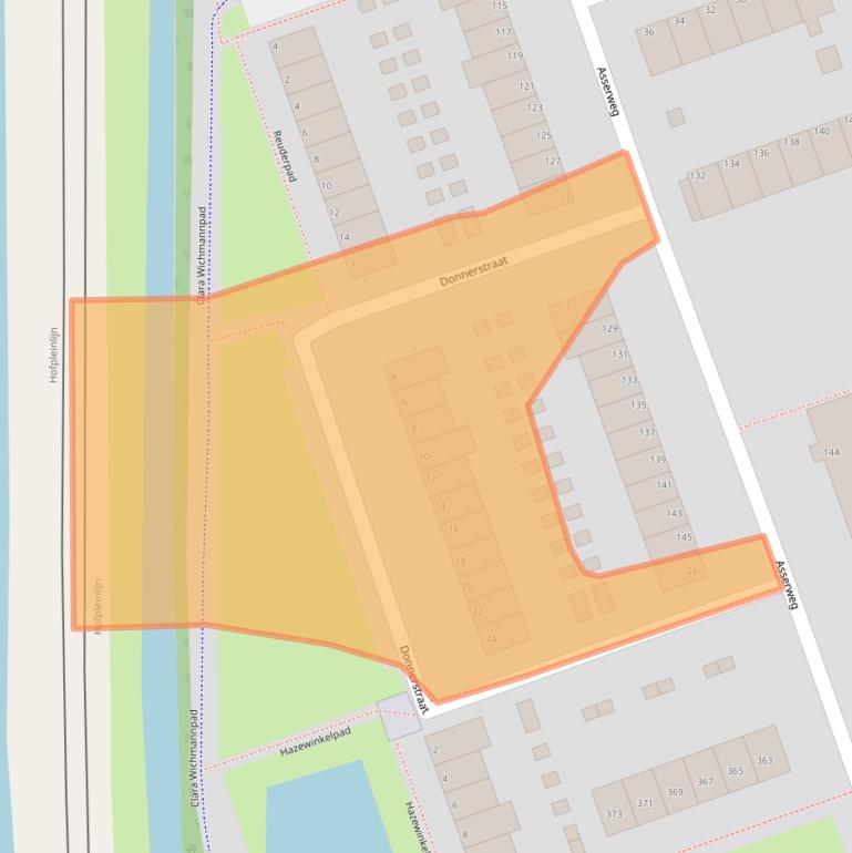 Kaart van postcodegebied 3053AM.