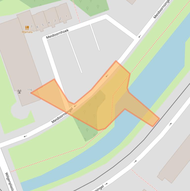 Kaart van postcodegebied 3053BB.