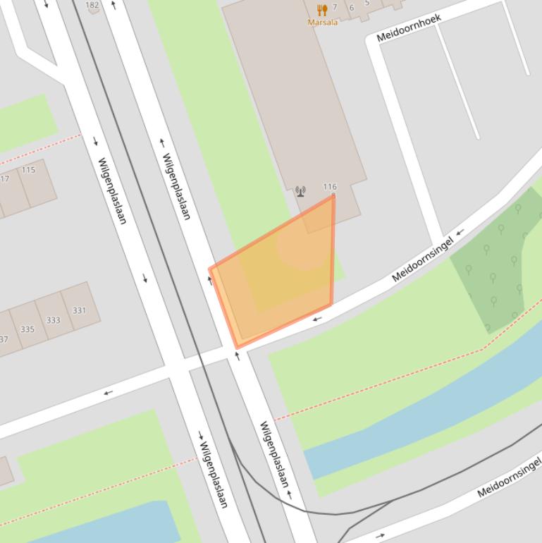 Kaart van postcodegebied 3053BD.