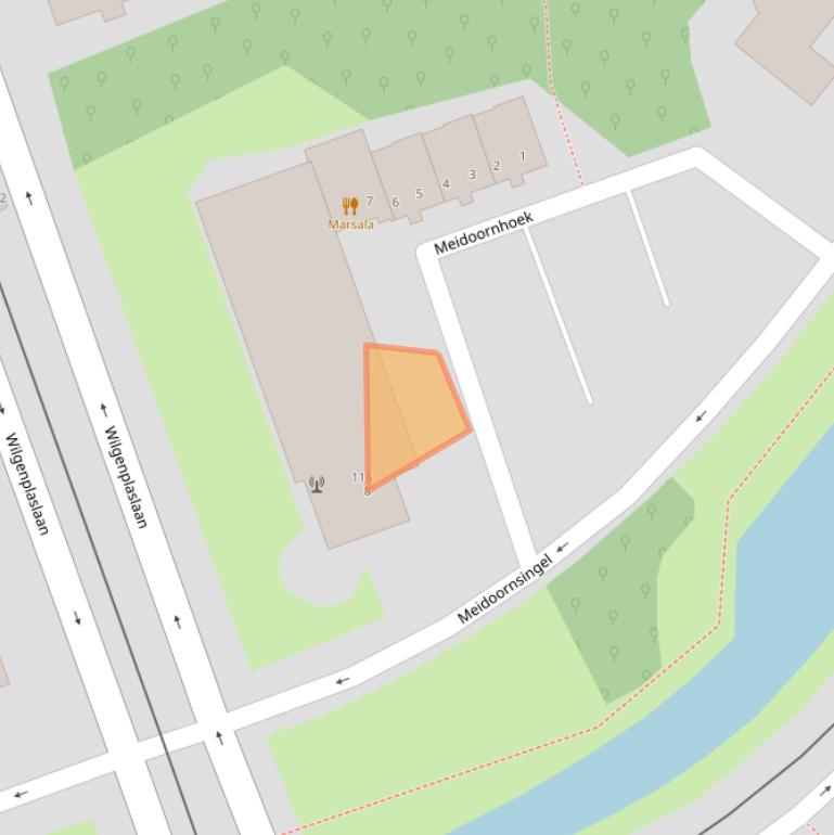 Kaart van postcodegebied 3053BG.