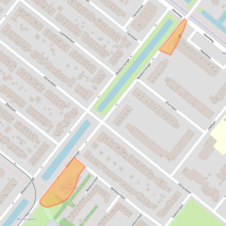 Kaart van postcodegebied 3053BS.