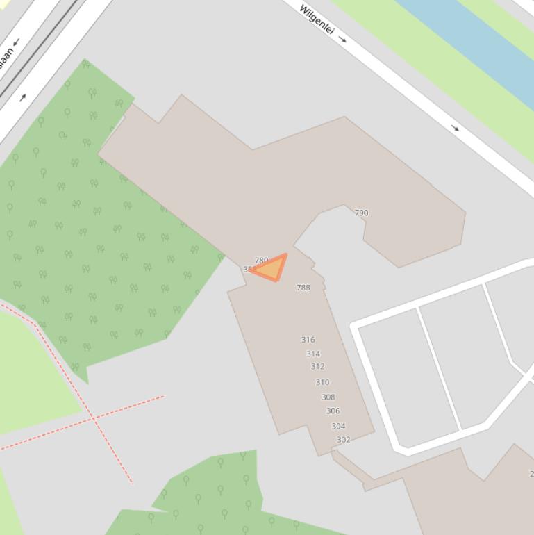 Kaart van postcodegebied 3053CL.