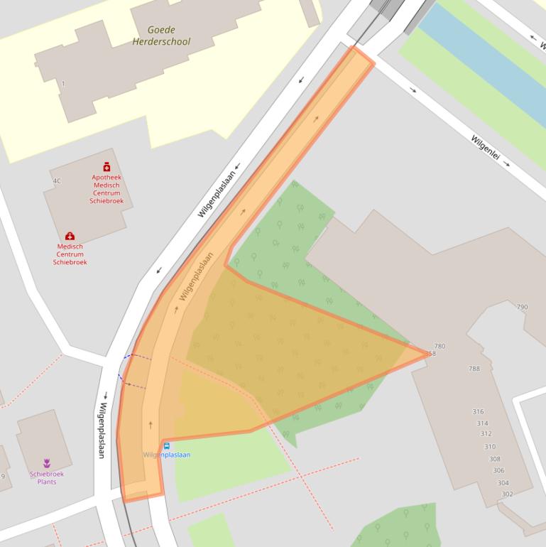 Kaart van postcodegebied 3053CM.