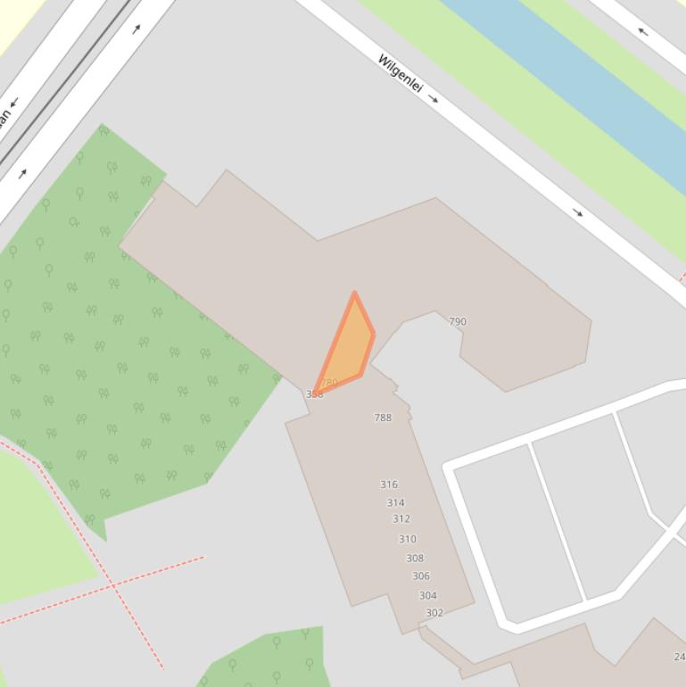 Kaart van postcodegebied 3053CN.