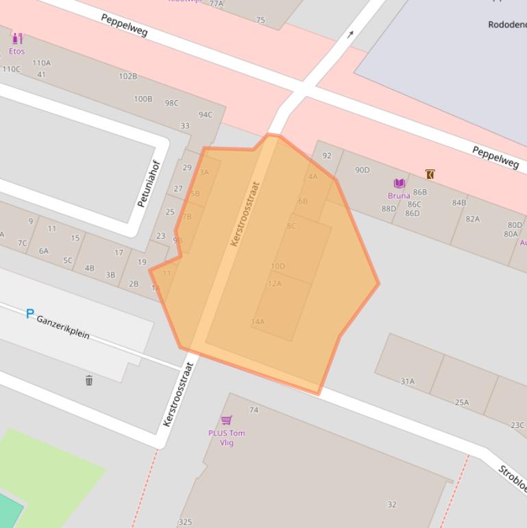 Kaart van postcodegebied 3053EB.