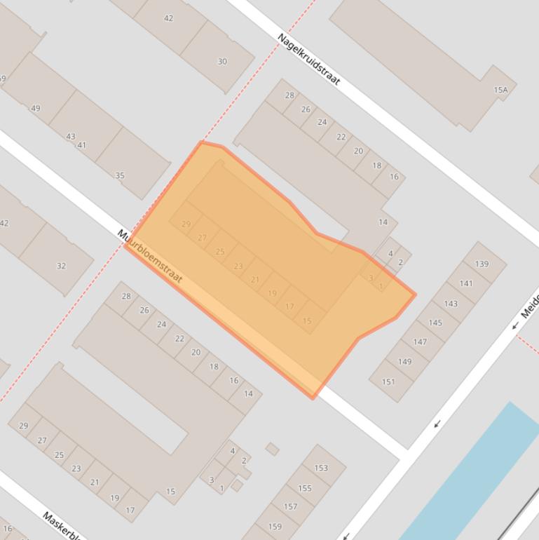 Kaart van postcodegebied 3053EG.