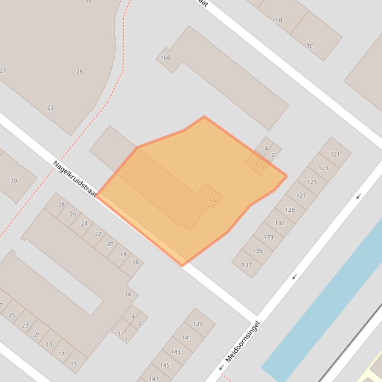 Kaart van postcodegebied 3053EL.