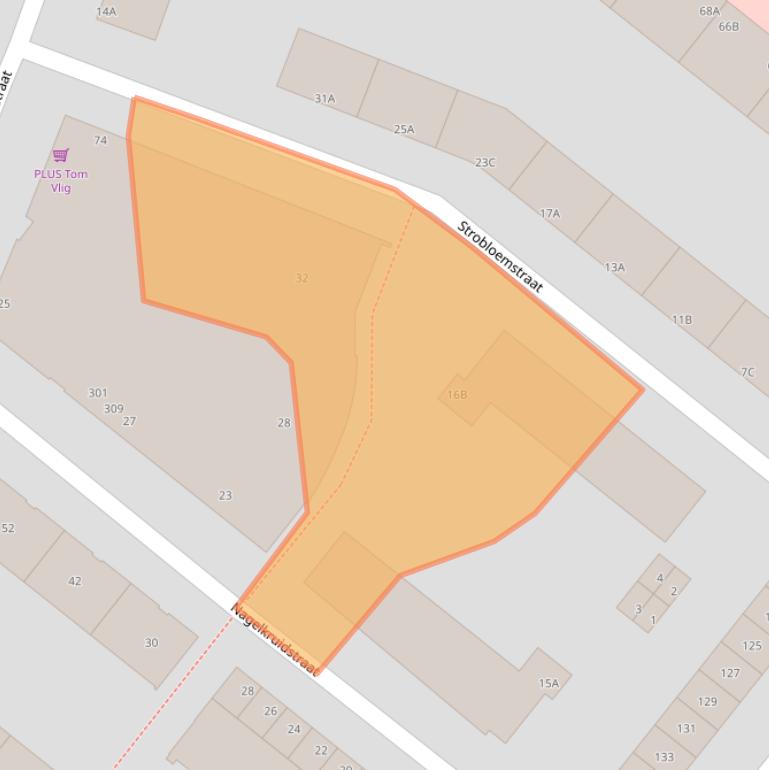 Kaart van postcodegebied 3053EX.